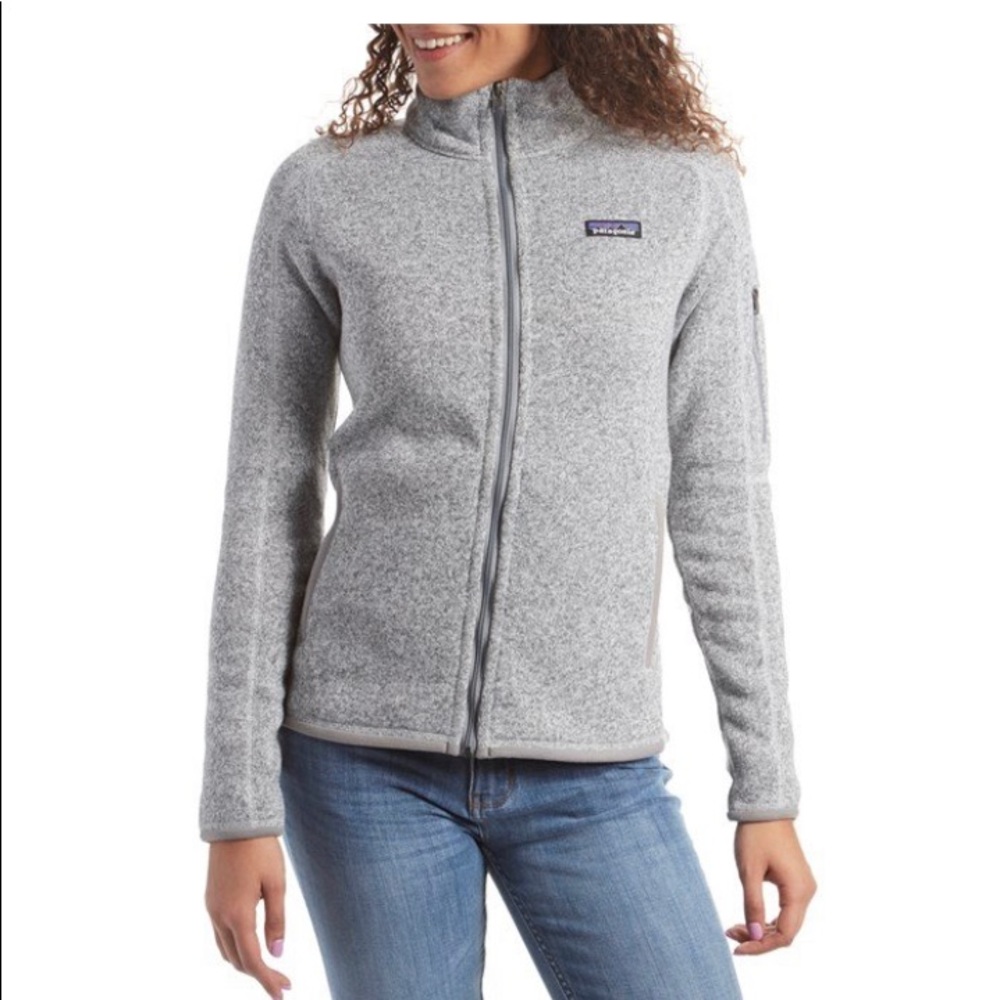 Patagonia gray fleece jacket size M